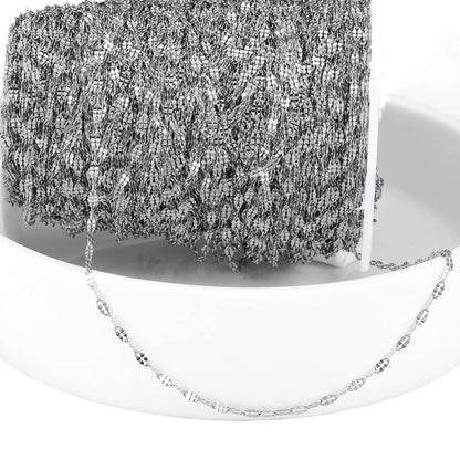 E130 Fashion Silver Gold Plated Chain Waterproof Stainless Steel Link Chains Lip Shape Chains for Jewelry Custom