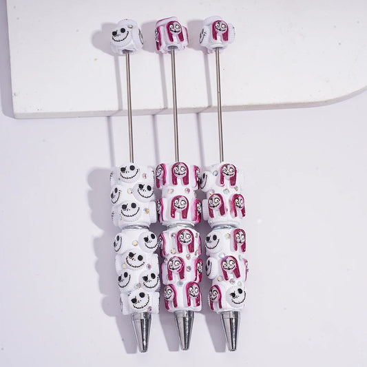 Durable Christmas Eve Halloween Series Rhinestone Decor Beadable Ballpoint Pen for Welcome Gifts in Stock Wholesale