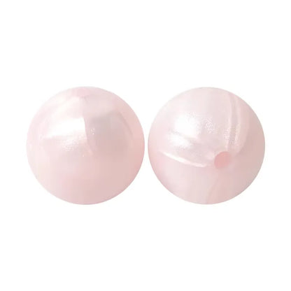 100PCS Custom Wholesale 9mm 12mm 15mm Food Grade BPA Free Baby Chew Teether Silicone DIY Beads for Pen Making Accessories