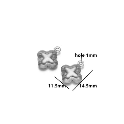 20pcs/bag Stainless Steel 18k Gold Plated Hollow Starfish Lobster Fish Shell Charms Pendant for DIY Jewelry Necklace Making