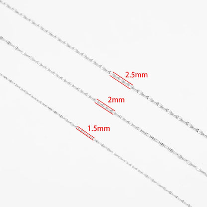 E379 PVD Plated Roller Chain Gold Steel Lip Thin Chain Waterproof Stainless Steel Chain for Diy