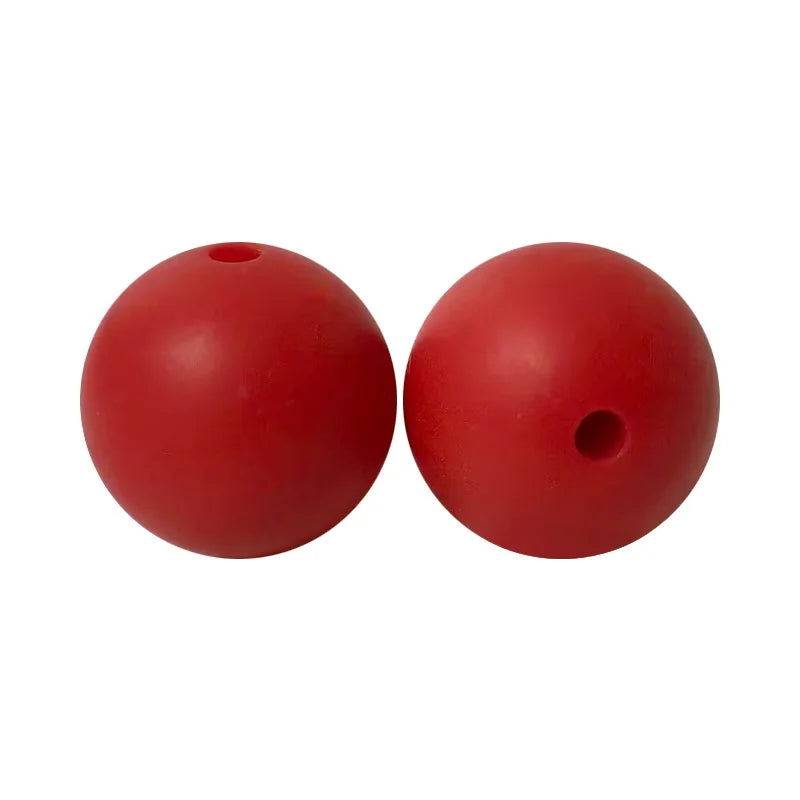 100PCS Custom Wholesale 9mm 12mm 15mm Food Grade BPA Free Baby Chew Teether Silicone DIY Beads for Pen Making Accessories