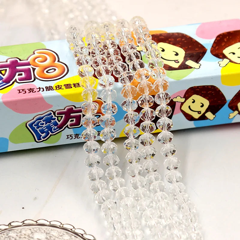 Wholesale Round Crystal 2/3/4/6/8/10/12mm Rondelle Glass Faceted Beads for DIY Jewelry Making