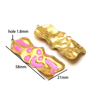 Fashion Stainless Steel 18k Gold Plated Irreguarl Shaped Charm Pendant for Jewelry Necklace Making Accessories
