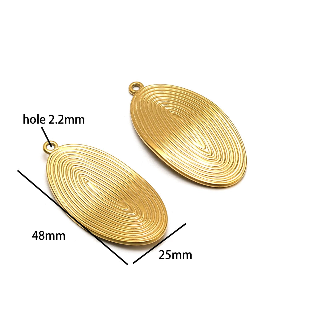 Fashion Trend  18k Gold Plated Stainless Steel Sun Star Heart Conch Charm Pendant for DIY Necklace Jewelry Making Accessories