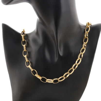 E577 Wholesale Factory Stainless Steel Chain Shine Gold Silver Cross Chain Big Oval Custom Permanent Chains Diy