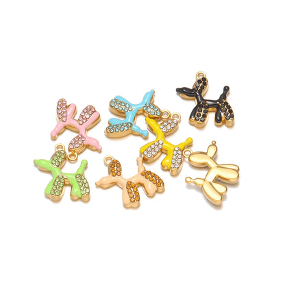 Enamel Charms 18k Gold Plated Stainless Steel Double Hole Pearl Charm Pendant DIY Jewelry Making Accessories Jinrou