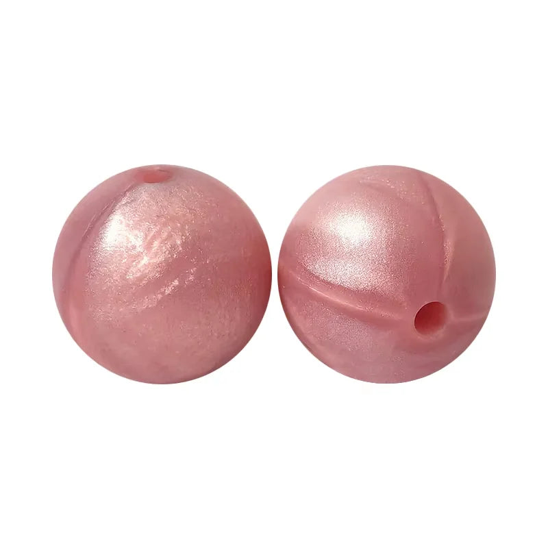 100PCS Custom Wholesale 9mm 12mm 15mm Food Grade BPA Free Baby Chew Teether Silicone DIY Beads for Pen Making Accessories