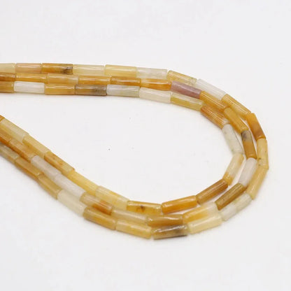 4x13mm Natural Round Tube  Stone Beads Jade Howlite Lapis Lazuli Quartz Tiger Eye Gemstone Bead for DIY Jewelry Making