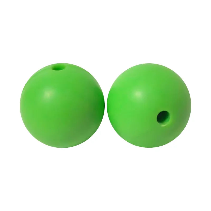 100PCS Custom Wholesale 9mm 12mm 15mm Food Grade BPA Free Baby Chew Teether Silicone DIY Beads for Pen Making Accessories