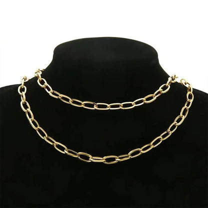 No Tarnish 18k Gold Stainless Steel Chain 6mm Men Cross Chain for Necklace Bracelet Diy Making