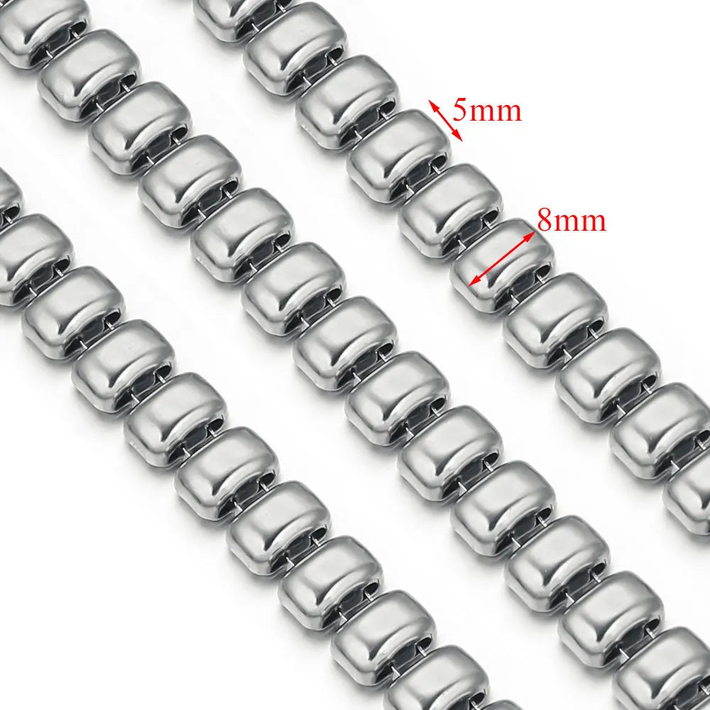 D378 Chunky Twisted Cuban Chain Chocker Gold Silver Black Gun Plated Stainless Steel Snake Rope Chain Jewelry for Men