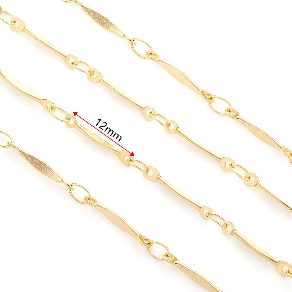 B3823 18k Gold Chain Stainless Steel Non-tarnished Chain Necklace Accessory Bulk Chain for Diy