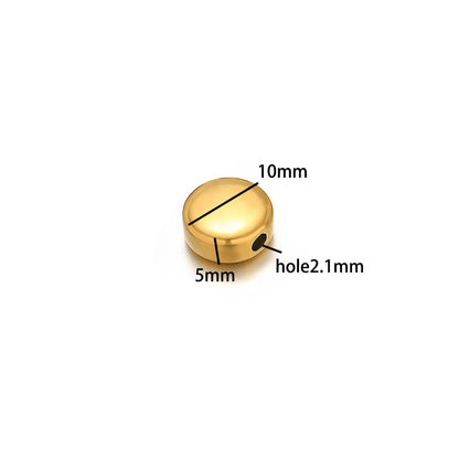 Diy Love Heart Charms Stainless Steel18k Gold Plated Moon Star Through Hole Charms Pendant for DIY Jewelry Necklace Making
