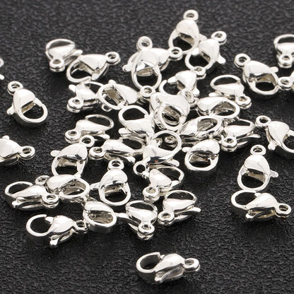 D266 Amazing New S925 Plated Stainless Steel Chain White Silver O Cross Link Necklace Bracelet Extension Chain for Jewelry Diy