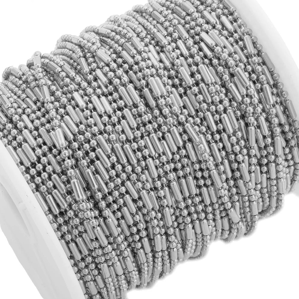 A2126 HOT 18k Gold Stainless Steel Chain Bulk Link Necklace Bracelet Link Chain for Jewelry Making