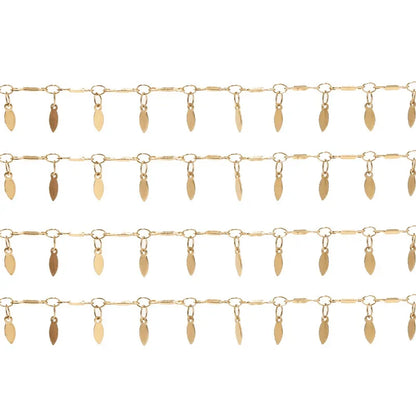 B4775 Hip Hop Thick Vacuum Chain 18k Gold Plated Stainless Steel Chain Roller Chain for Jewelry Diy