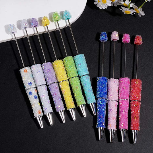 Bubble Beadable Pens with UV Coating Snowflake and Mini Bubble Balls Multi-Color for DIY Craft Decoration Wholesale