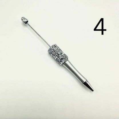 DIY for Plastic Ballpoint Pens Cone Shape Rhinestones Solid Metallic Colors Portable for Office School Gift