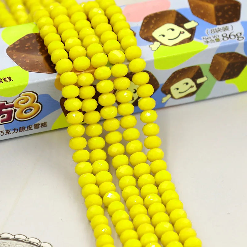 Wholesale Round Crystal 2/3/4/6/8/10/12mm Rondelle Glass Faceted Beads for DIY Jewelry Making
