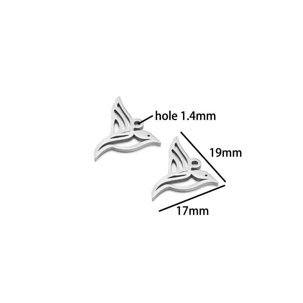Ocean Series Stainless Steel 18k Gold Plated Starfish Sea Turtle Sea Horse Coconut Tree Charm Pendant for Jewelry Making