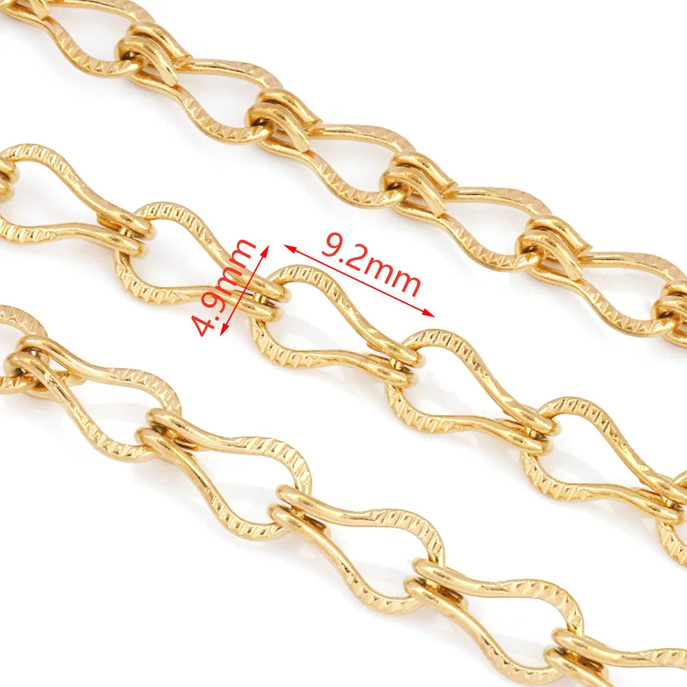 E483 High Quality Stainless Steel Cross Chain Wholesale Jewelry Silver Gold Chains for Women Men