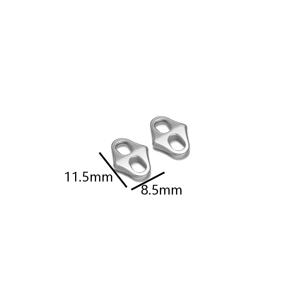 20pcs/bag Stainless Steel 18k Gold Plated Irregular Pig Nose Charms Pendant for Diy Jewelry Necklace Making Jewelry Findings