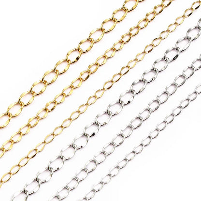 E608 Fashion Stainless Steel Extension Chain Cross Chain Extended Chain for Jewelry Making