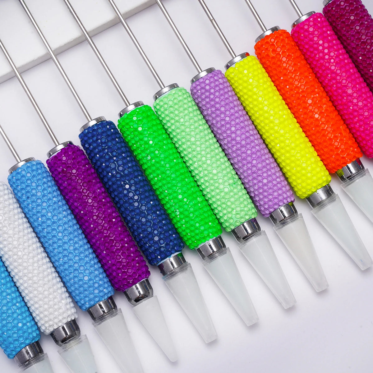 Creative Fluorescent Full-diamond Dotting Pen DIY Stringing Bead Candy Water diamond Handmade diamond Setting Heavy-duty Wax Pen