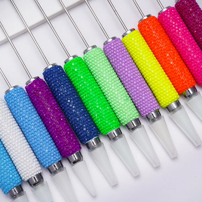 Creative Fluorescent Full-diamond Dotting Pen DIY Stringing Bead Candy Water diamond Handmade diamond Setting Heavy-duty Wax Pen