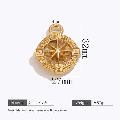 Trendy Stainless Steel 18k Gold Plated Moon Tellurion cat Charms Pendant for DIY Jewelry Necklace Making