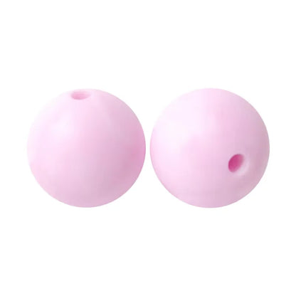 100PCS Custom Wholesale 9mm 12mm 15mm Food Grade BPA Free Baby Chew Teether Silicone DIY Beads for Pen Making Accessories