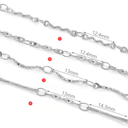 B4790 Waterproof Stainless Steel Chain 18k Gold Pressed Chain Bulk Chain for Jewelry