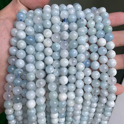 Wholesale Natural Stone Beads Amethyst Citrine Rose Quartz Crystal Gemstone Bead for DIY Jewelry Making 4 6 8 10 12 MM, 38CM