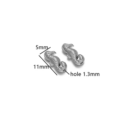 Wholesale 18k Gold Plated Stainless Steel Snail Turtle Starfish Eephant Charm Pendant for DIY Necklace Jewelry Making