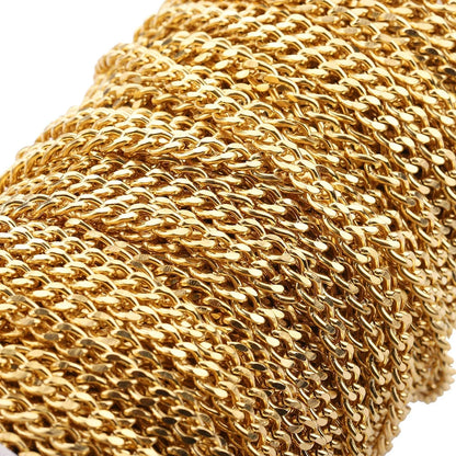 B359 18kgold Gold Grinding Chain Fashion Cuban Chain Punk Chain Luxury for Men Wearing