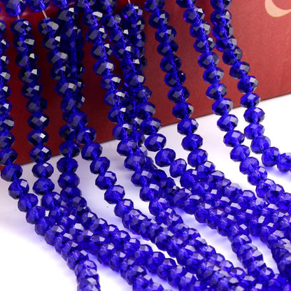 Wholesale Round Crystal 2/3/4/6/8/10/12mm Rondelle Glass Faceted Beads for DIY Jewelry Making