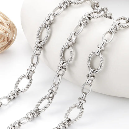 A3126 High Quality Stainless Steel Chain Necklace Bracelet Jewelry Making Silver Chain Wholesale