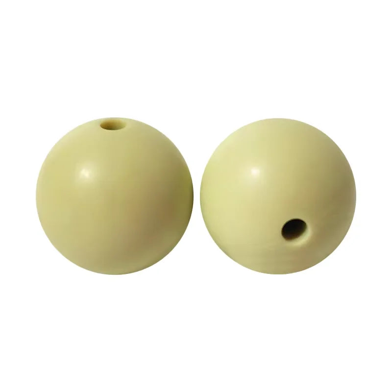 100PCS Custom Wholesale 9mm 12mm 15mm Food Grade BPA Free Baby Chew Teether Silicone DIY Beads for Pen Making Accessories