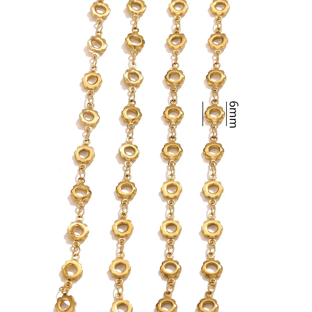 D566 High Quality Multi Design Stainless Steel Chain for Necklace Bracelet Making Bulk Roll Jewelry Chain
