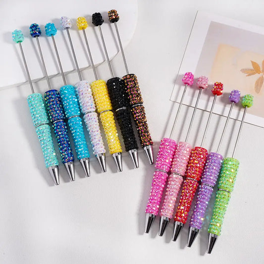 Wholesale Beadable Ballpoint Pen Colorful Plastic Resin Acrylic Beads for DIY Crafts Jewelry & Office