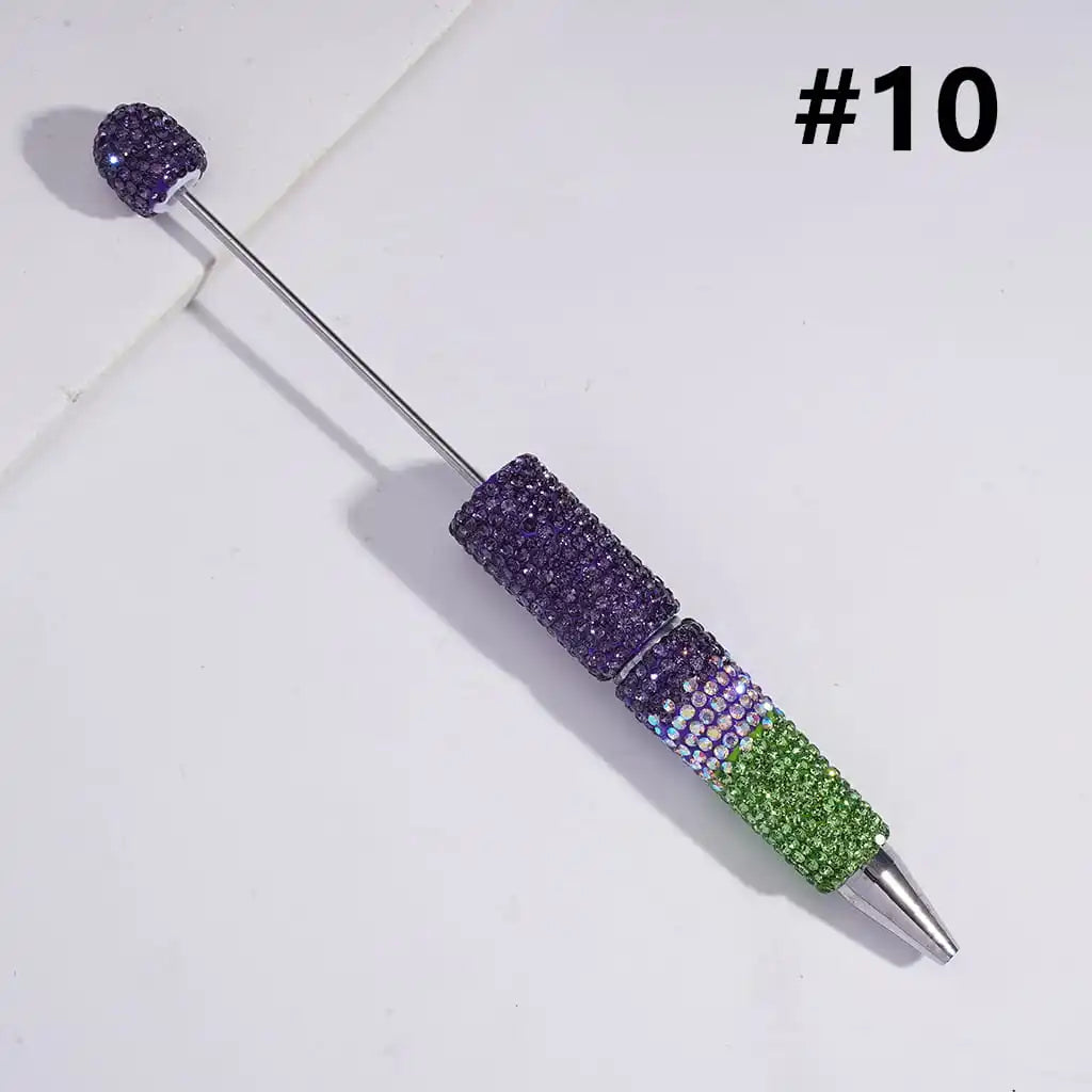 DIY Ballpoint Clay Pen Three Layers Full Rhinestone Bling Teacher Student Office Gift