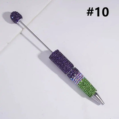 DIY Ballpoint Clay Pen Three Layers Full Rhinestone Bling Teacher Student Office Gift