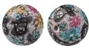 100PCS 15mm Silicone Round Printed Beads 2mm Hole Colorful Pattern Loose Beads for Bracelet Necklace DIY Jewelry Craft Making