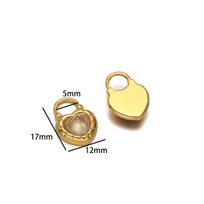 Hot Selling 18k Gold Plated Stainless Steel Enamel Butterfly Heart Shell Starfish Charm Pendant for DIY Necklace Jewelry Making