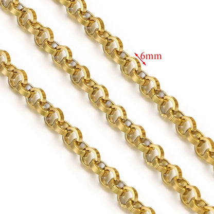 D378 Chunky Twisted Cuban Chain Chocker Gold Silver Black Gun Plated Stainless Steel Snake Rope Chain Jewelry for Men