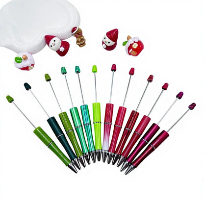 DIY for Christmas Red & Green Ballpoint Pens for Welcome Gifts-Portable Design