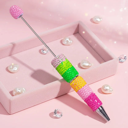 Creative Rainbow Gradient for DIY Heavyweight Handmade Diamond Engraved Durable Promotional Full Diamond for Plastic Pen