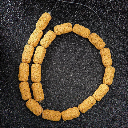 Irregular Nugget Irregular Uneven RoundTube Multi Colors Pink Blue Black Red Volcanic Rock Lava Stone Beads for Jewelry Making