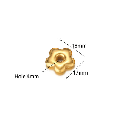 Non Tarnish Stainless Steel18k Gold Plated Hollow Star Heart Square Flower Charms Pendant for DIY Jewelry Earring Making